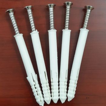 Vít Lắp Đặt M6x80mm và M10x100mm Inox kèm nở nhựa 